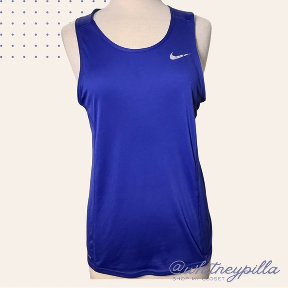 Nike Tops - 3/$20 Nike Top Women's Dri-Fit Miler Running Workout Tank Top Blue Women’s Small